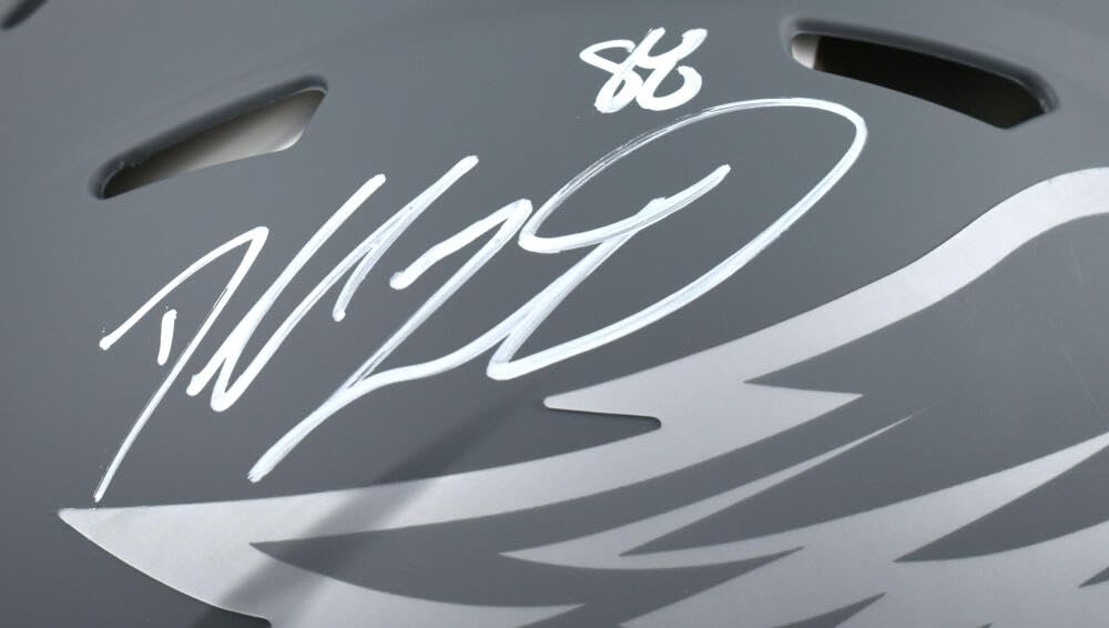 Dallas Goedert Signed Eagles F/S Slate Speed Authentic Helmet - Fanatics *White
