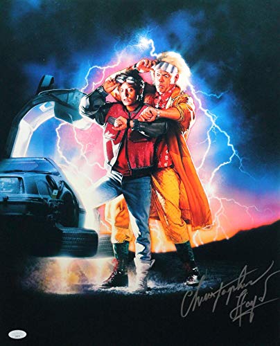 Christopher Lloyd Signed 16x20 Photo Back to the Future II Poster- JSA Auth *S