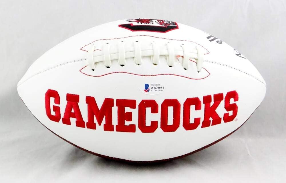 Bryan Edwards Autographed South Carolina Logo Football - JSA Witnessed COA