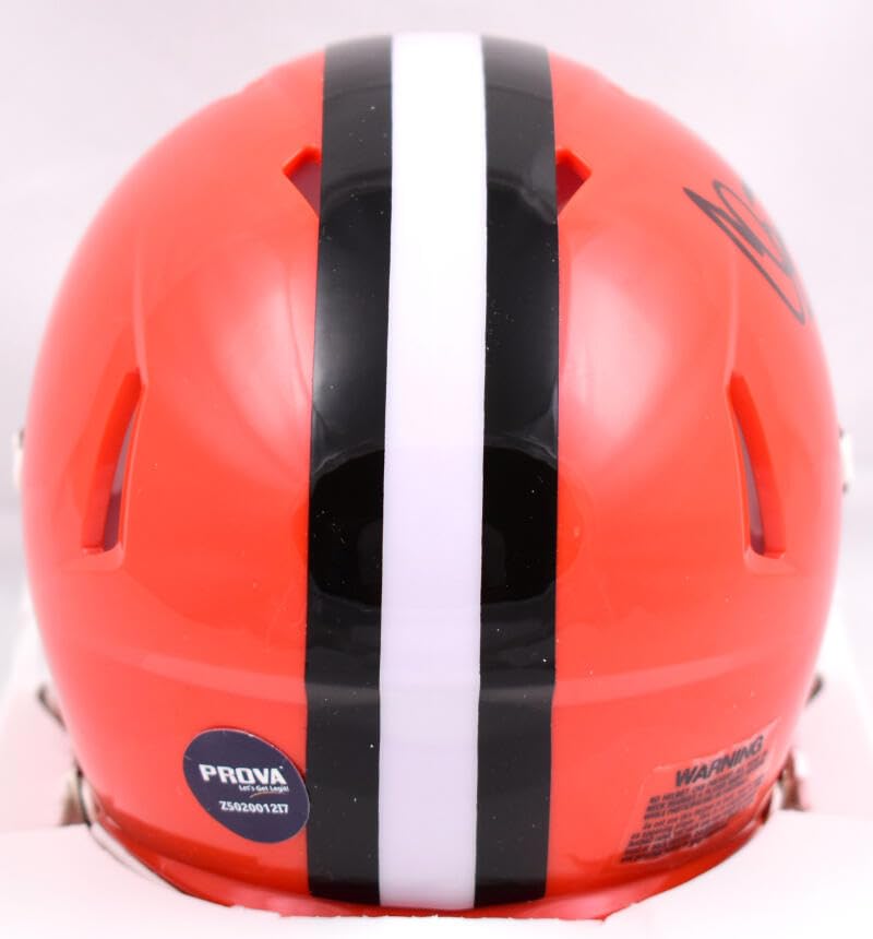 Clay Matthews Autographed Cleveland Browns 75-05 Speed Mini Helmet- Prova *Black