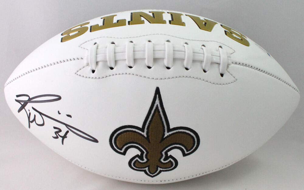 Ricky Williams Signed New Orleans Saints Logo Football - Beckett W Auth *Left