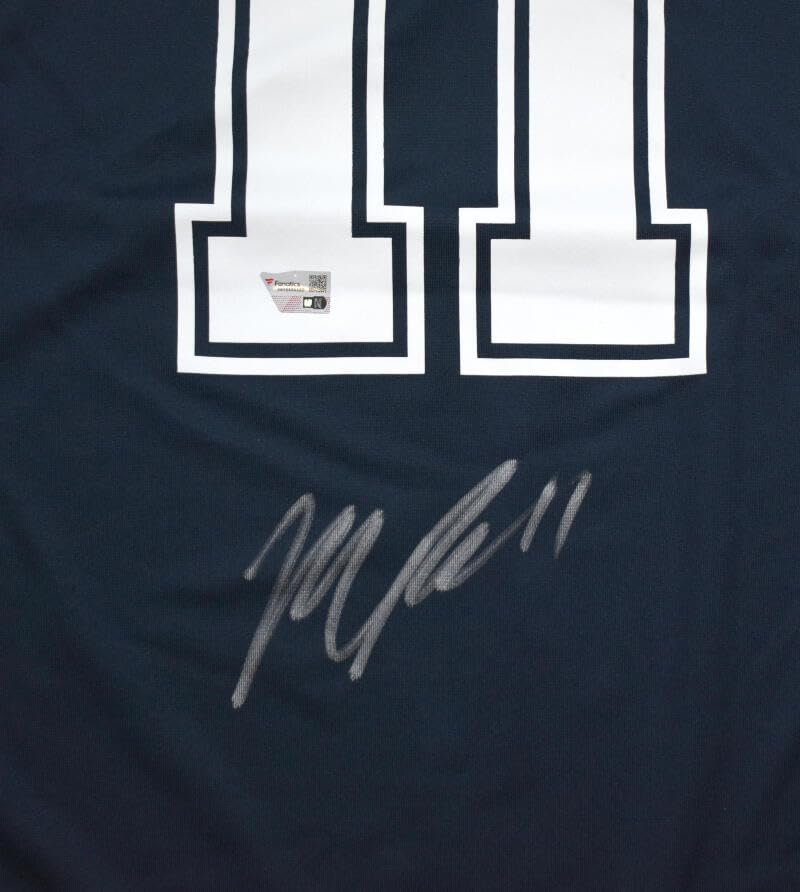 Micah Parsons Autographed Dallas Cowboys Nike Blue Game Jersey- Fanatics *Silver