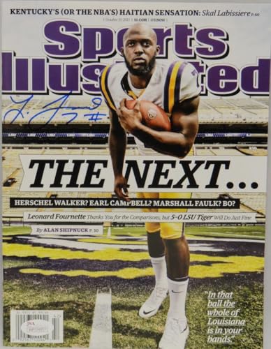 Leonard Fournette Autographed Sports Illustrated 2015 Magazine- JSA W Auth