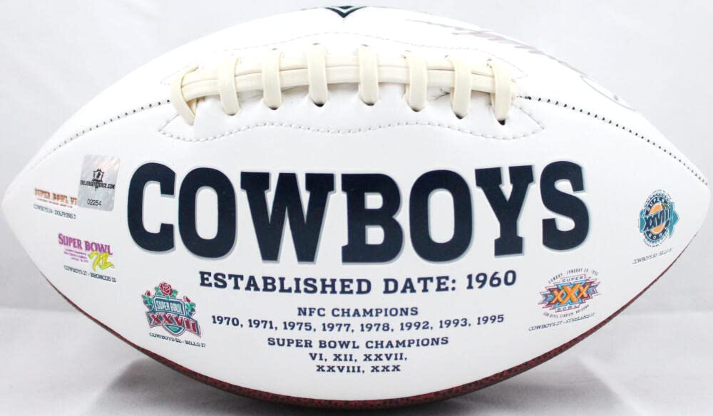 Cornell Green Autographed Dallas Cowboys Logo Football- Jersey Source Auth