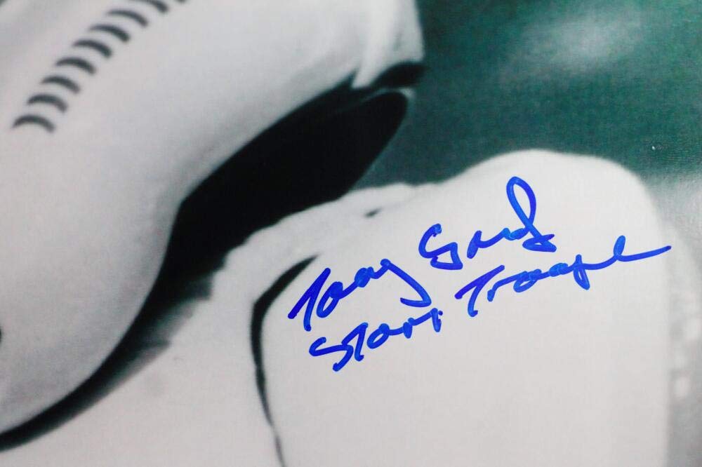 Tony Smart Autographed Firing Gun 16x20 Photo w/ Stormtrooper - JSA Auth *Blue