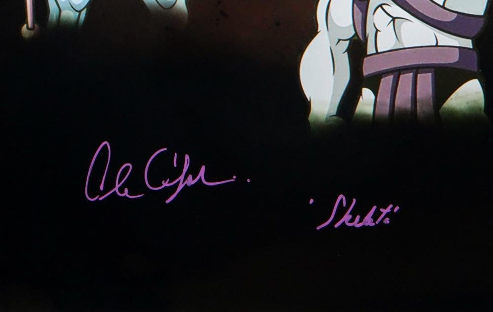 Alan Oppenheimer Autographed Skeletor 16x20 Dual Image Photo- Beckett Auth *Purp