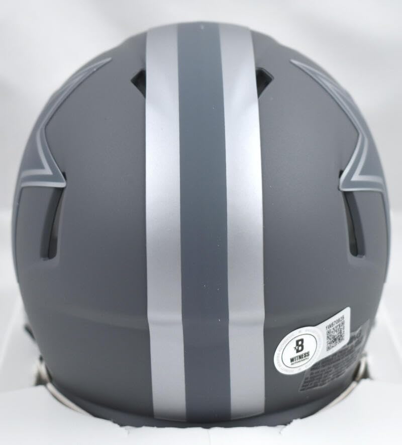 DaRon Bland Autographed Dallas Cowboys Slate Speed Mini Helmet- Beckett W Holo