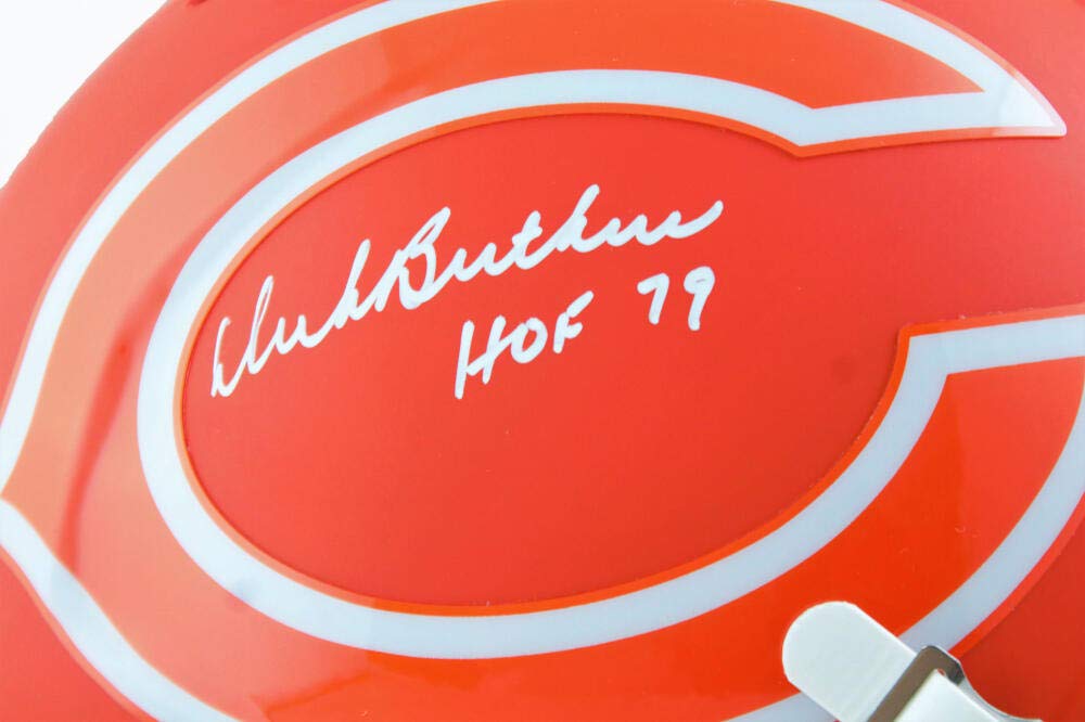 Dick Butkus Autographed Chicago Bears F/S AMP Speed Helmet w/ HOF - JSA W Auth