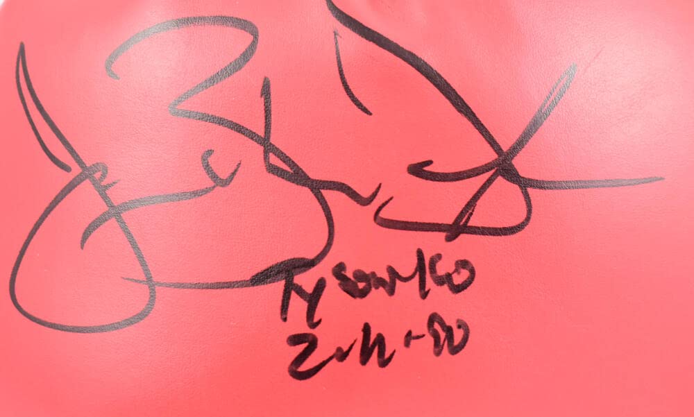 Buster Douglas Signed Everlast Red Boxing Glove w/Tyson KO-Beckett W Holo *Left