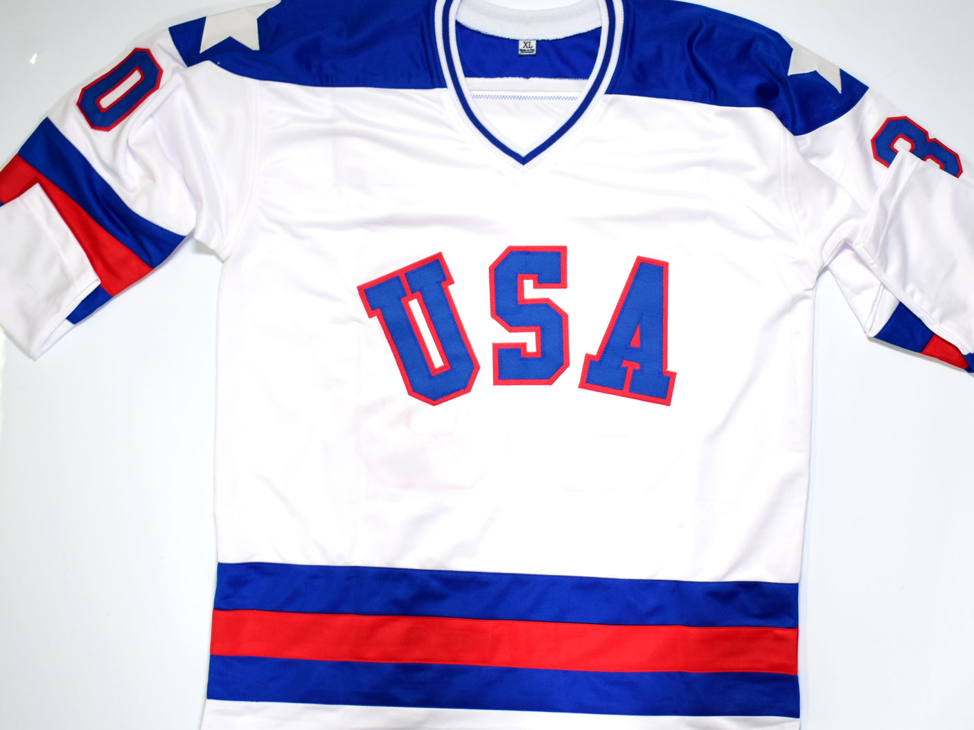 1980 Miracle On Ice Team USA Signed White Jersey W/19 Signatures- Beckett W Holo