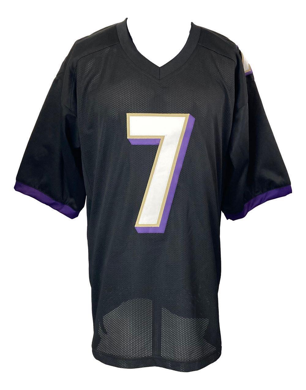 Rashod Bateman Baltimore Signed Black Football Jersey BAS