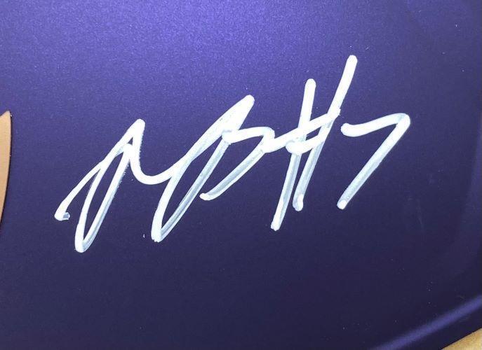 Rashod Bateman Signed Ravens Full Size Alternate Speed Replica Helmet BAS