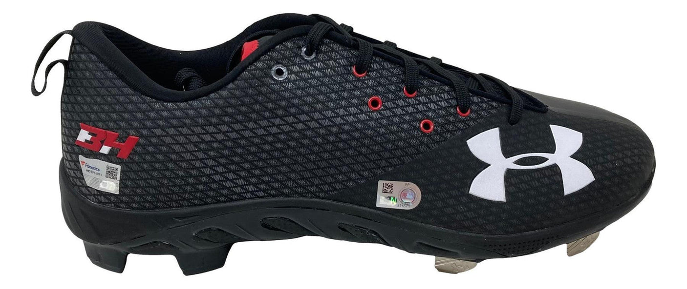 Bryce Harper Signed Pair of Game Issued Phillies UA Pair of Cleats 3 Fanatics