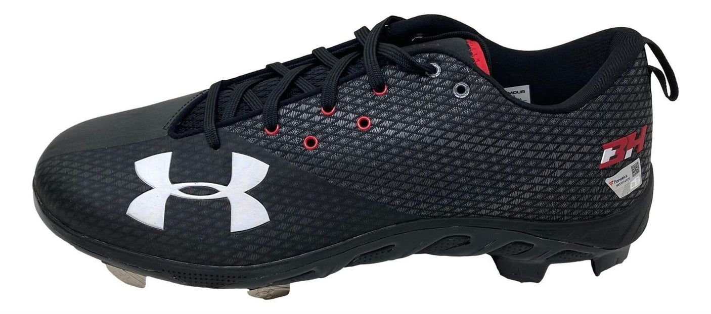 Bryce Harper Signed Pair of Game Issued Phillies UA Pair of Cleats 3 Fanatics