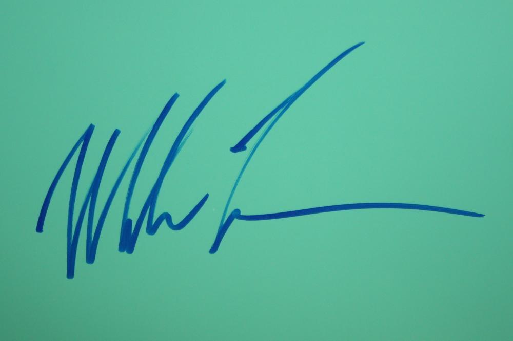 Mike Tyson Autographed 16x20 Nintendo Punch Out Photo- JSA Witnessed Auth *Blue