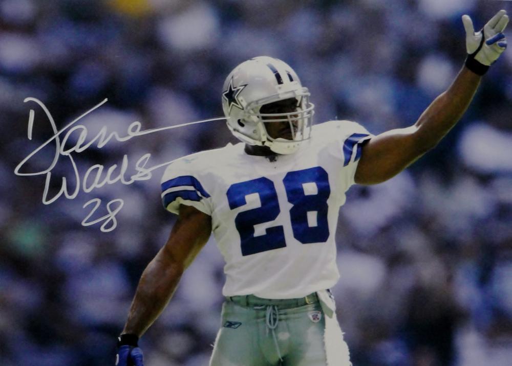 Darren Woodson Autographed *White Dallas Cowboys 8x10 Pointing Photo- JSA W Auth