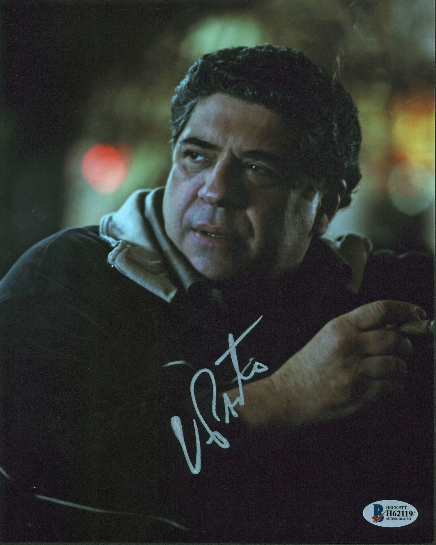Vincent Pastore Revolver Authentic Signed 8x10 Photo Autographed BAS #H62119