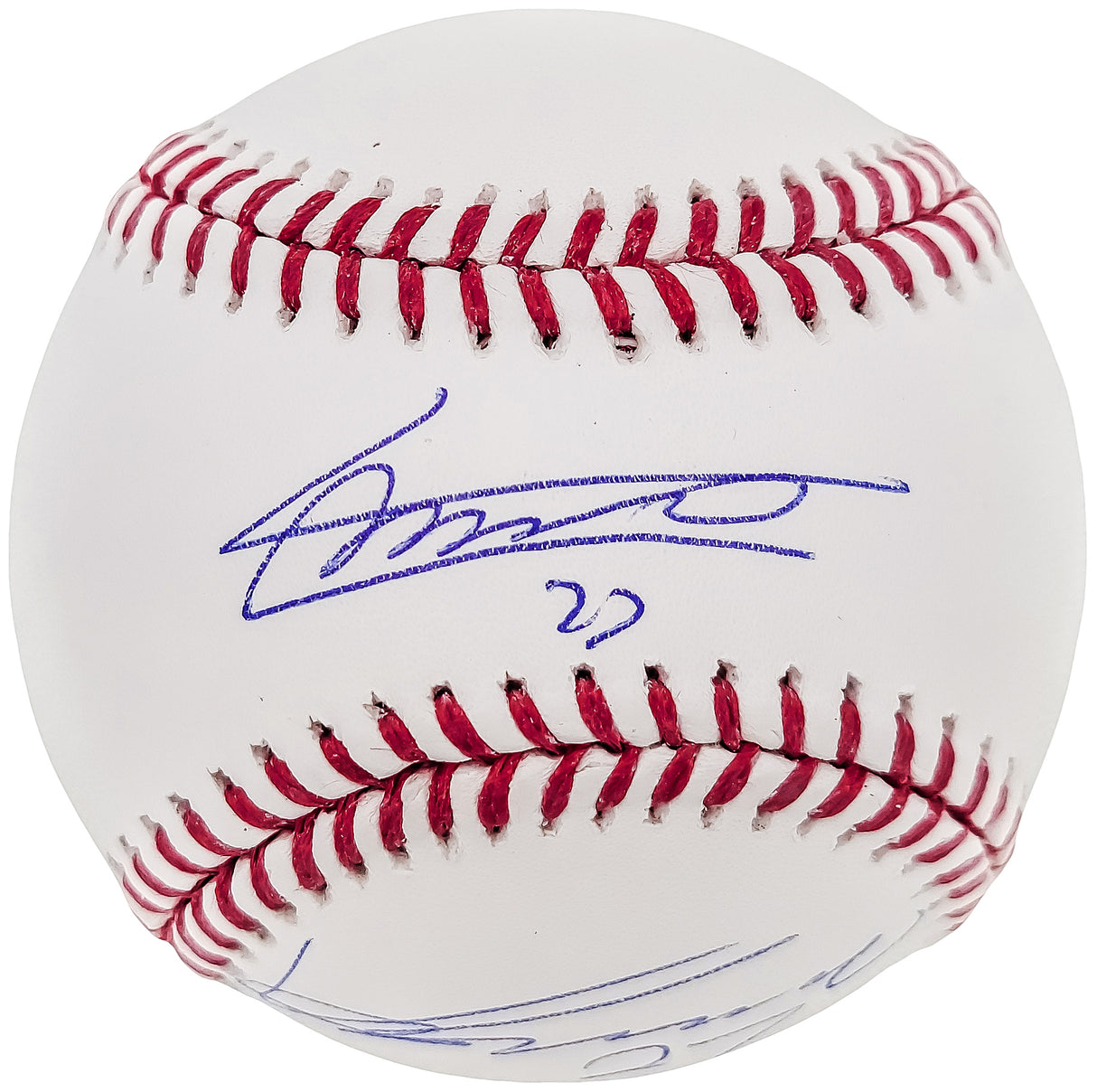 Vladimir Guerrero Jr. & Vladimir Guerrero Sr. Autographed Official MLB Baseball JSA Stock #203456