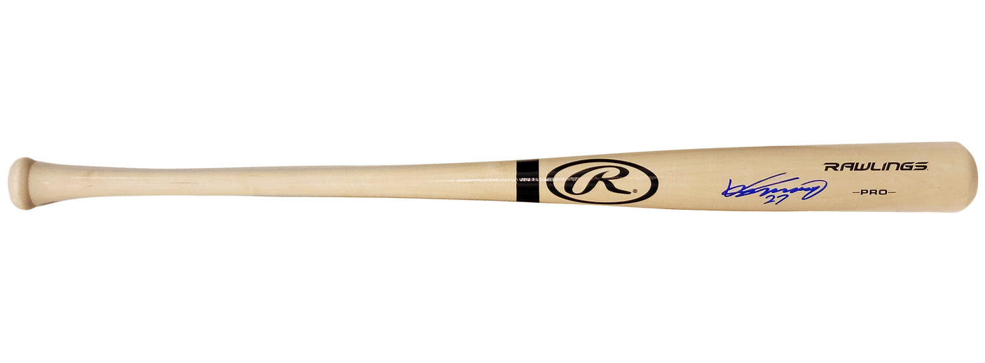 Vladimir Guerrero Sr. Autographed Blonde Rawlings Pro Bat Montreal Expos Beckett BAS Stock #203453