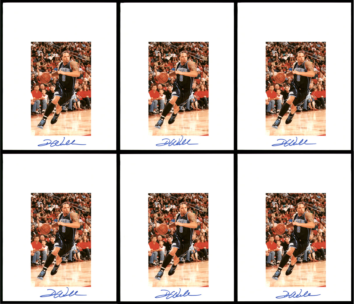 Deron Williams Autographed 8.5x11 Photo 12 Count Lot Utah Jazz SKU #194023