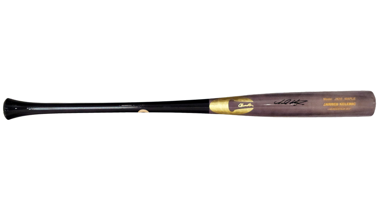 Jarred Kelenic Autographed Gray Chandler Game Model Bat Atlanta Braves Beckett BAS QR Stock #203535