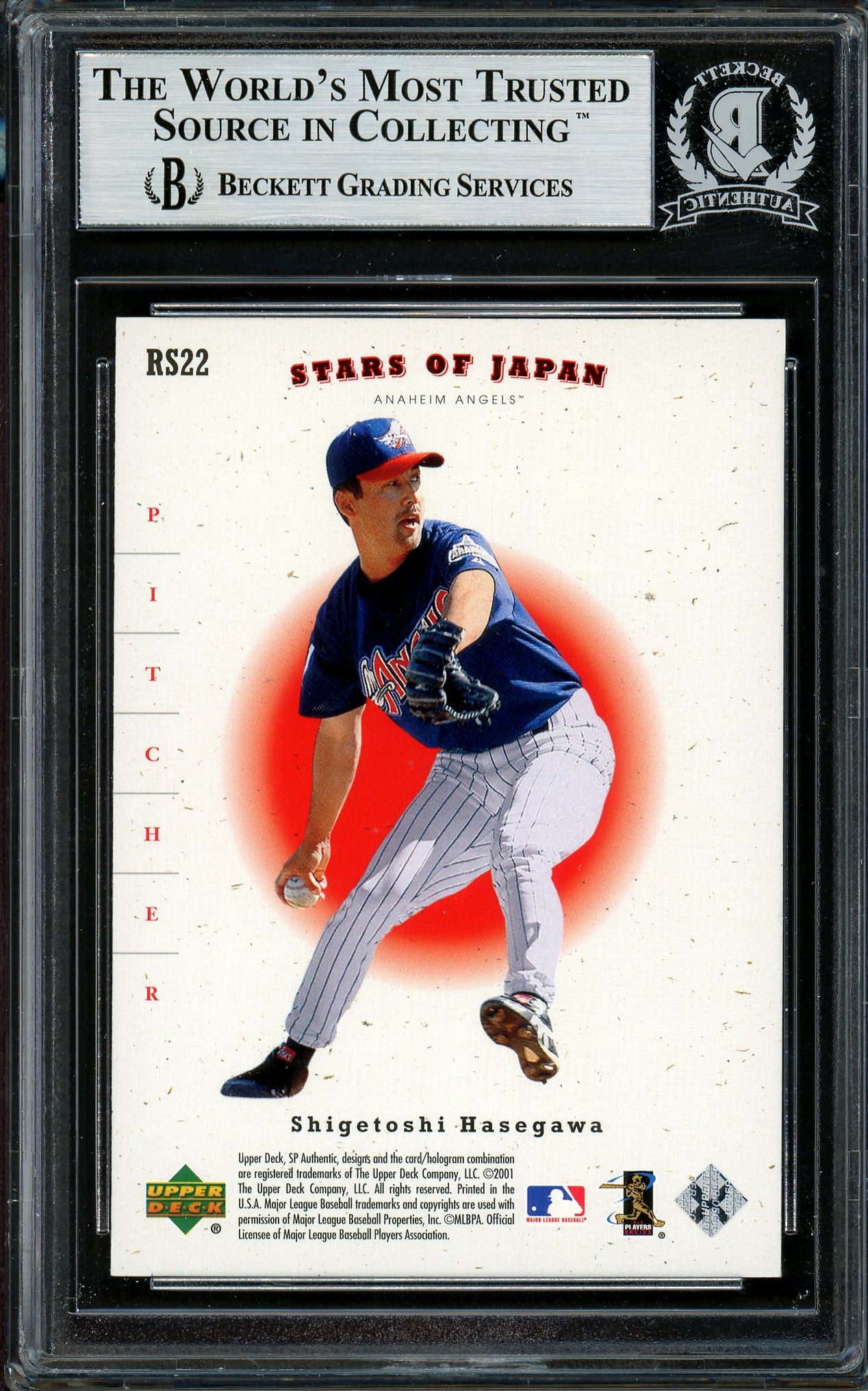 Ichiro Suzuki Autographed 2001 SP Authentic Stars of Japan Rookie Card #RS22 Seattle Mariners Beckett BAS #12783705
