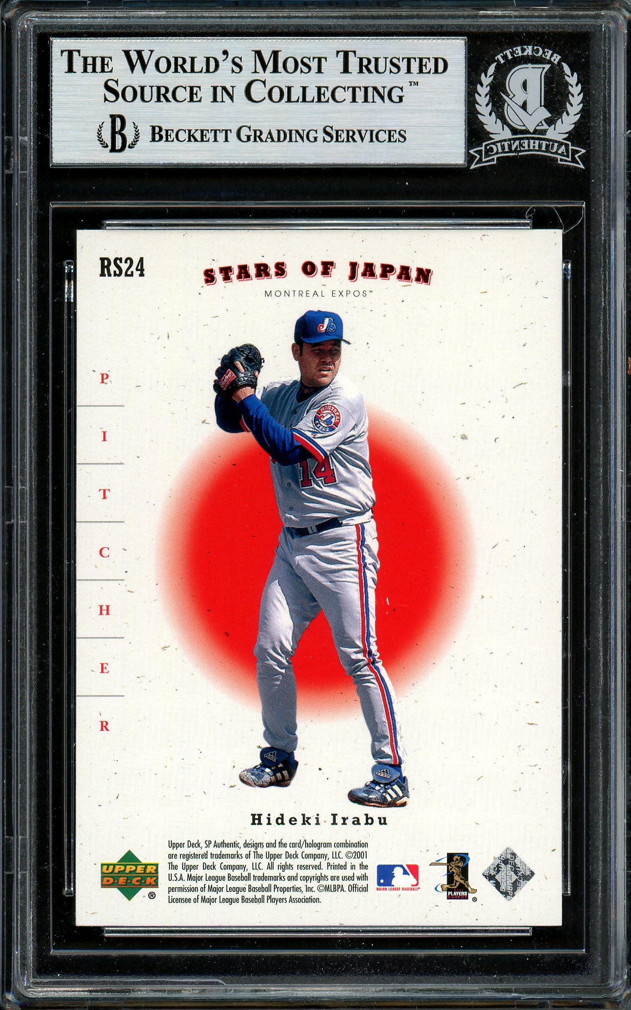 Ichiro Suzuki Autographed 2001 SP Authentic Stars of Japan Rookie Card #RS24 Seattle Mariners Beckett BAS #12783706