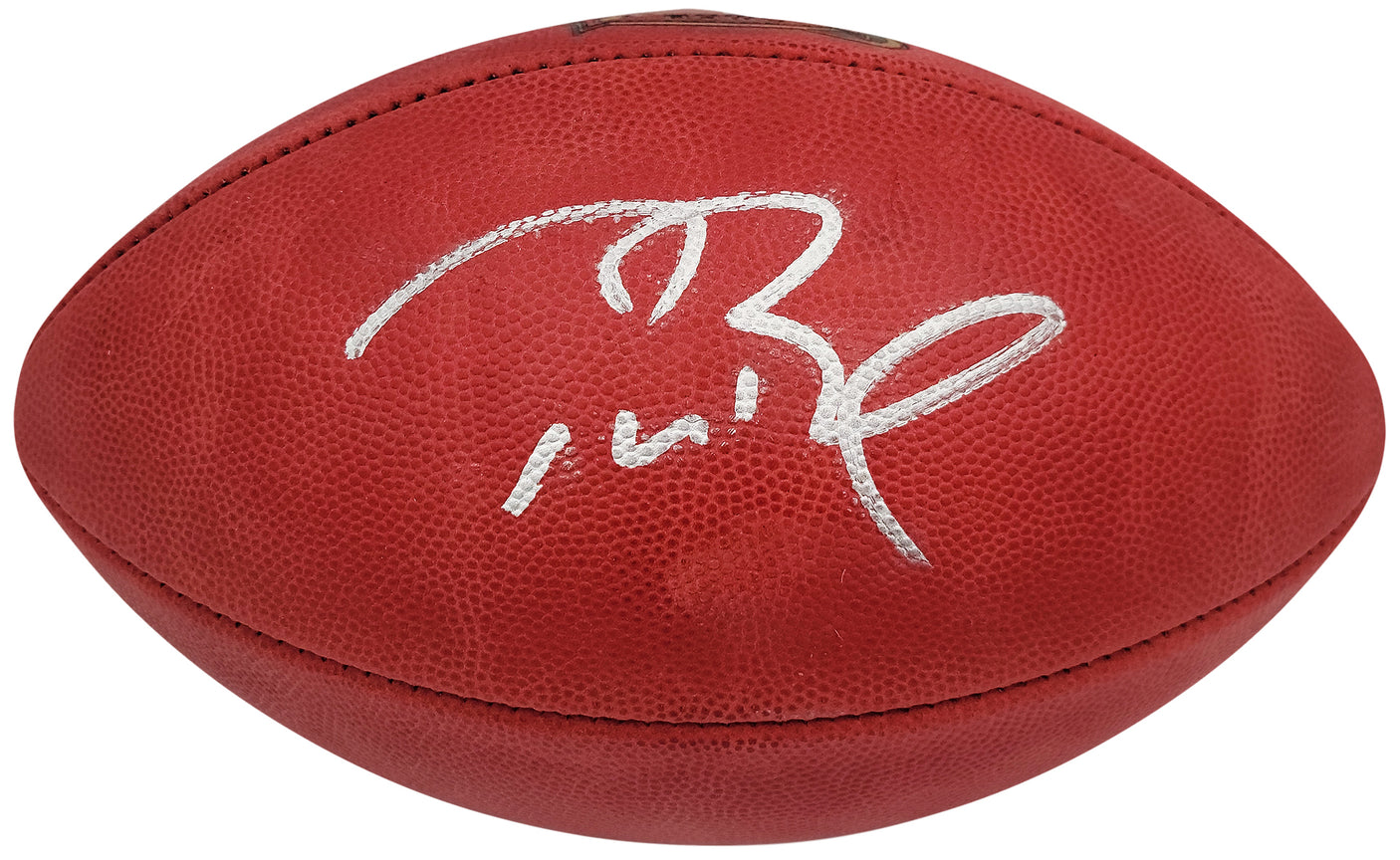 Tom Brady Autographed Official NFL Leather Super Bowl XXXVIII Logo Football Fanatics Holo #AA0104111