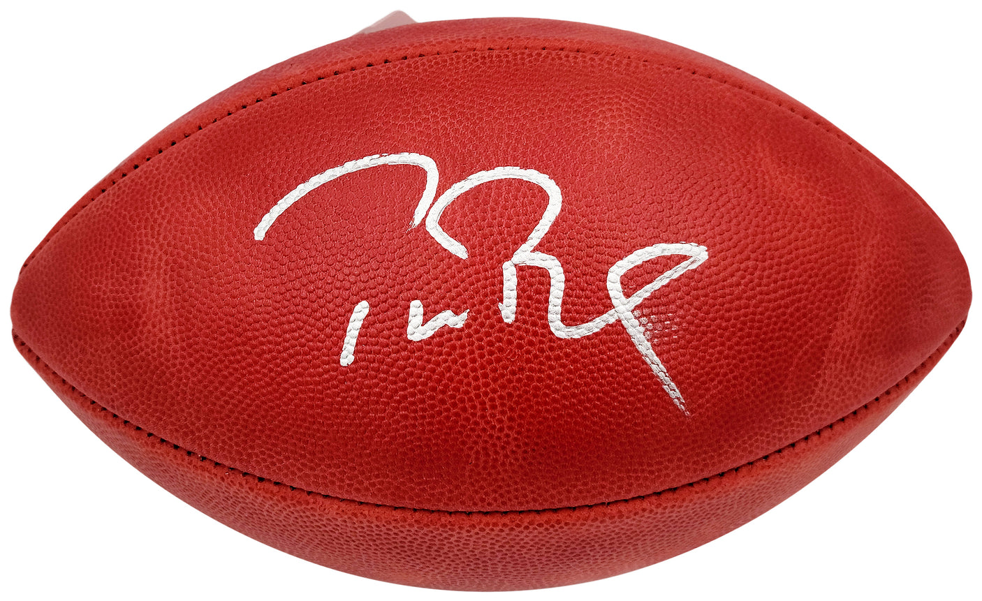 Tom Brady Autographed Official NFL Leather Super Bowl LV Logo Football Fanatics Holo #AA0104045