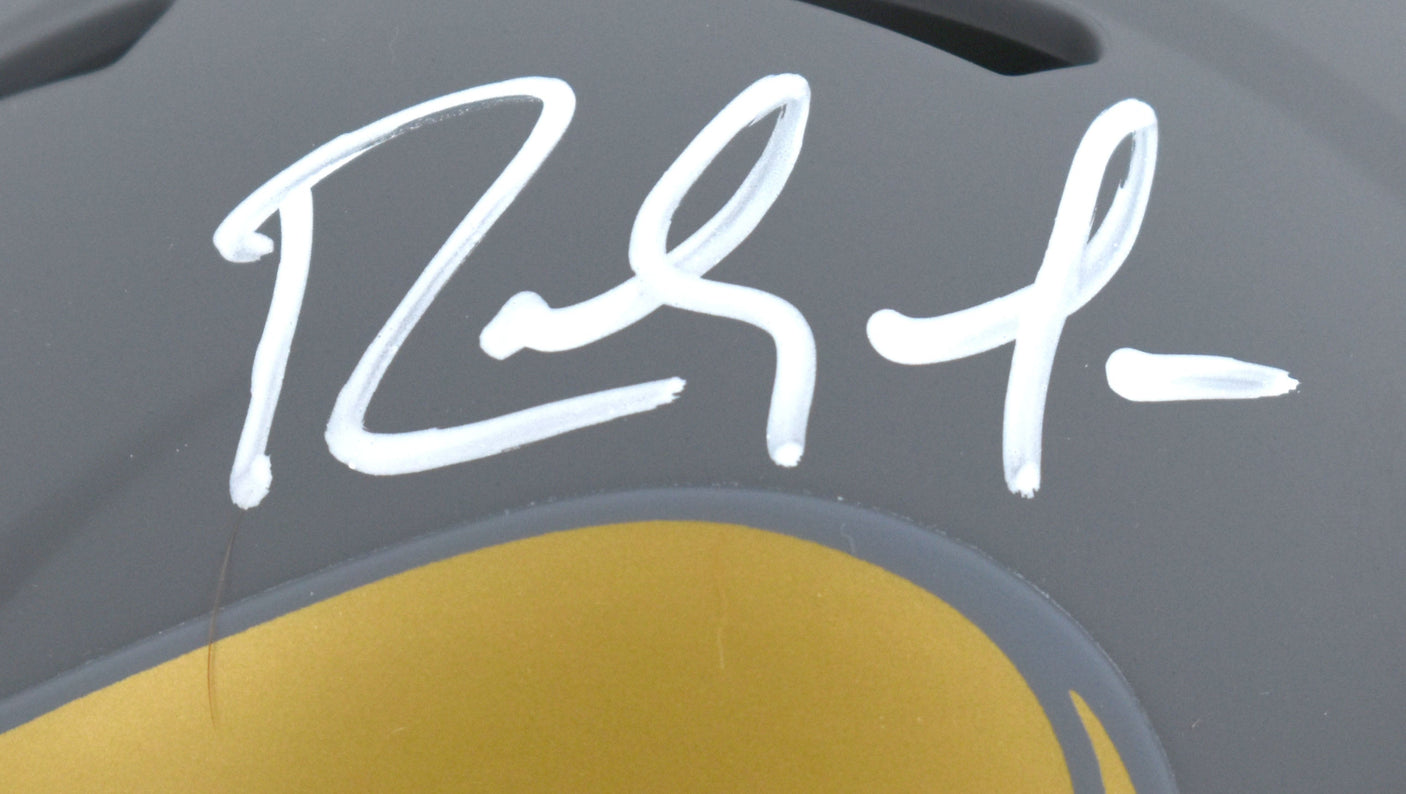 Randy Moss Autographed Minnesota Vikings Slate Speed Mini Helmet- Beckett W Hologram *White