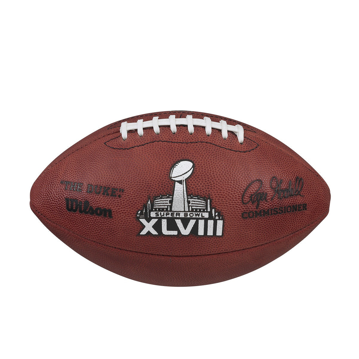 Unsigned Official Super Bowl XLVIII Leather Football Stock #90896