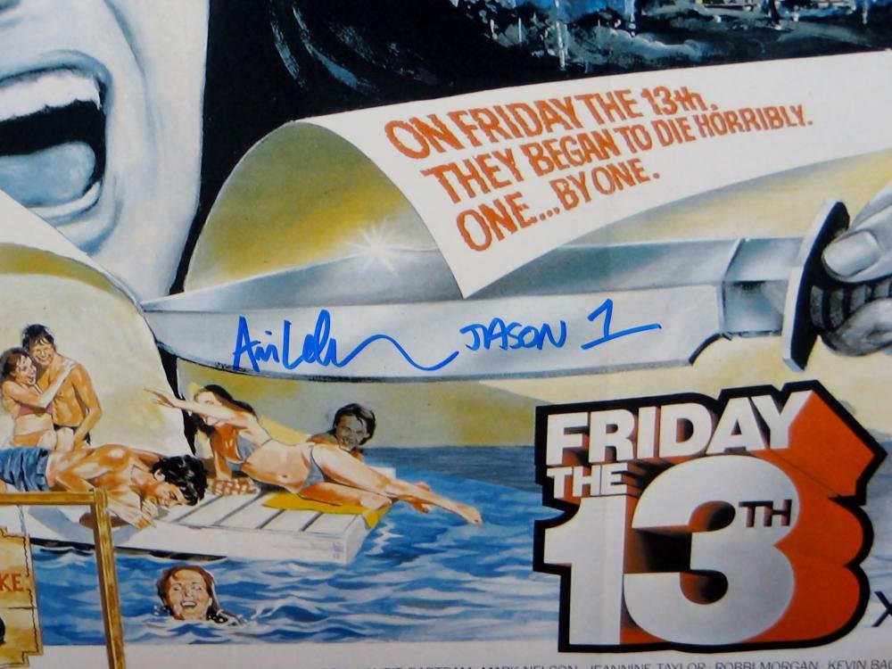 Ari Lehman Jason 1 Signed 16x20 Friday The 13th Horizontal Photo- PSA/DNA Auth