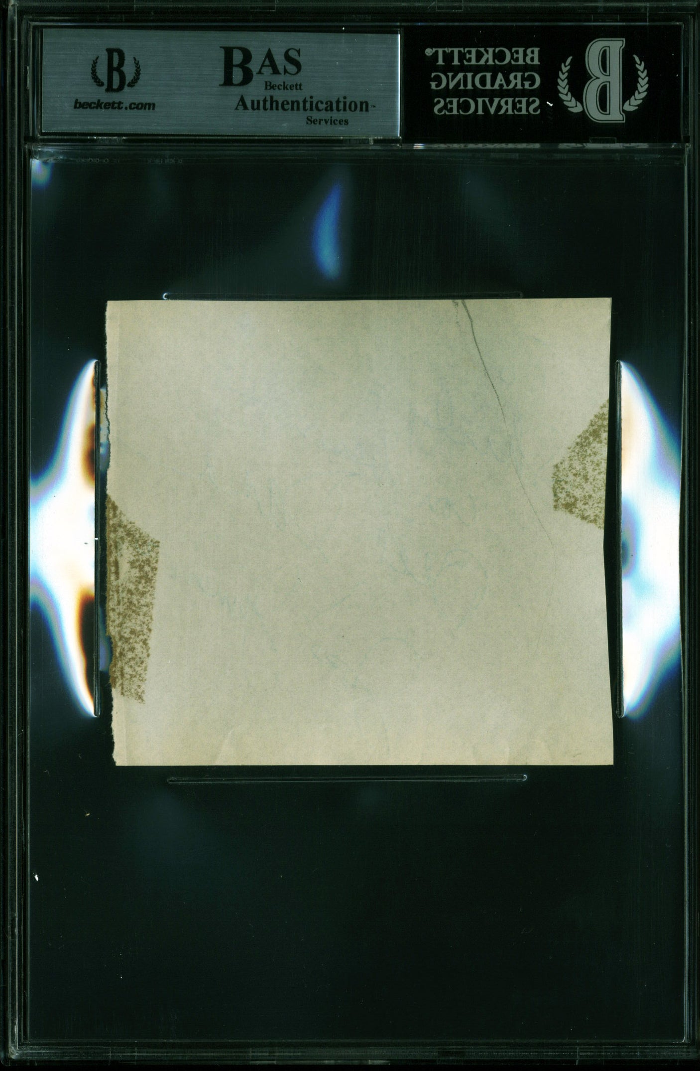 Bill Dana "God Bless Jose Jimenez" Signed 4x4 Cut Signature BAS Slabbed