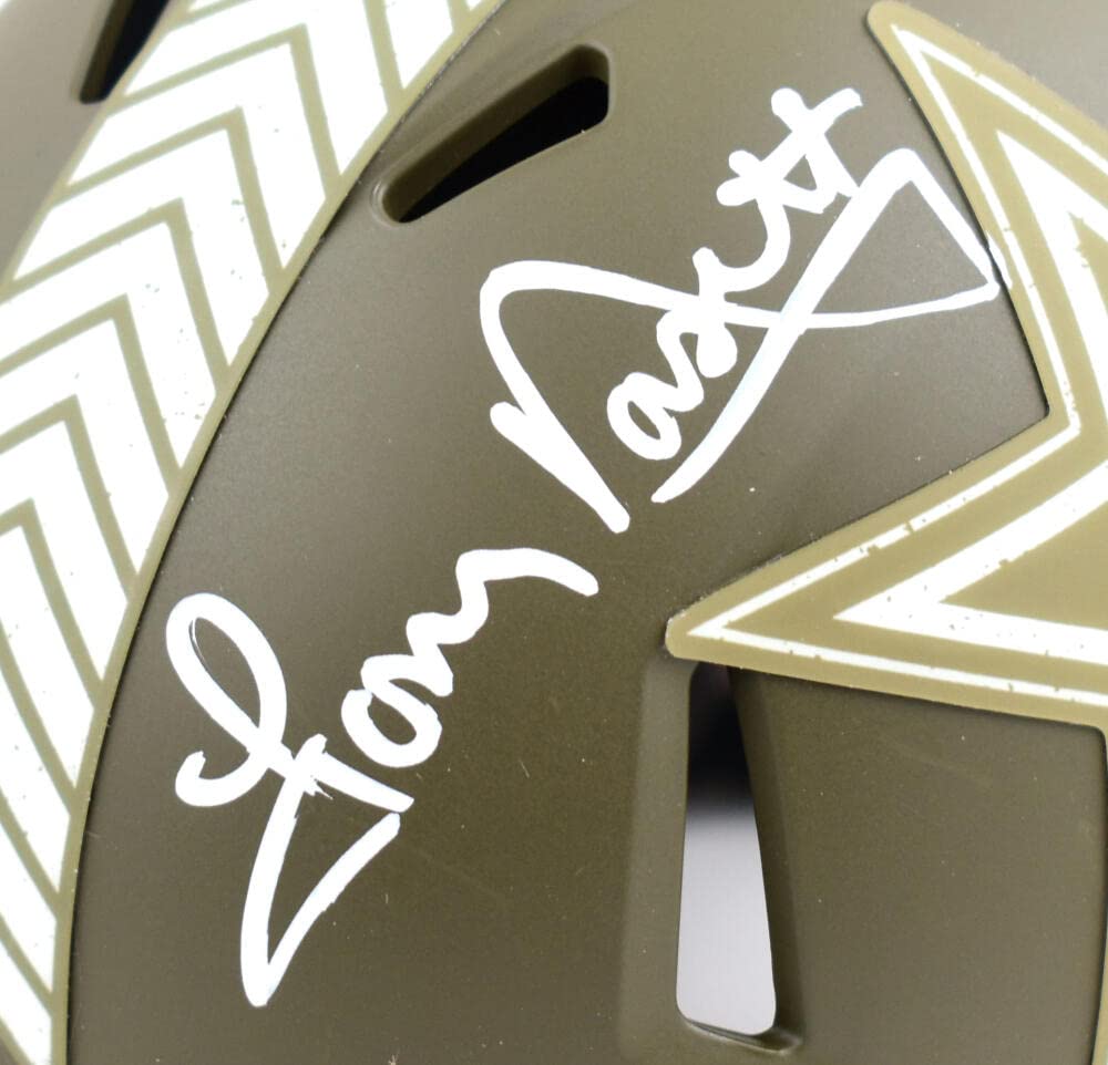 Tony Dorsett Signed Cowboys STS Speed Mini Helmet-Beckett W Holo