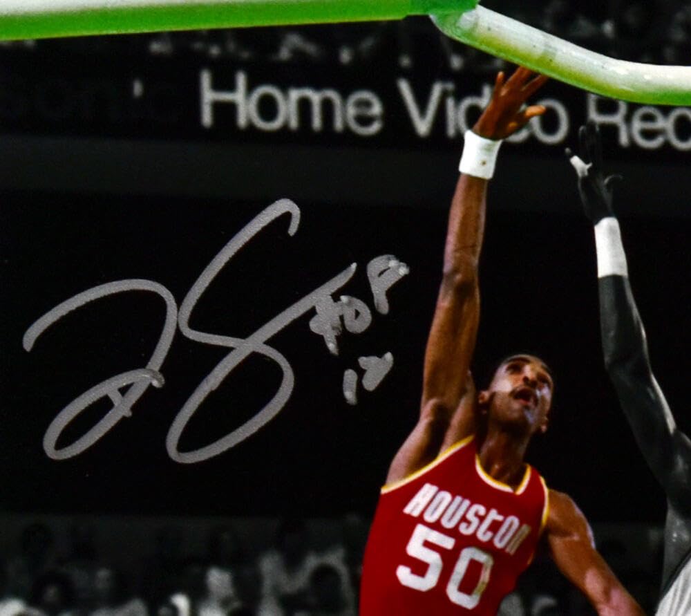 Ralph Sampson Autographed Rockets 8x10 Spotlight Photo w/HOF- Beckett W Hologram