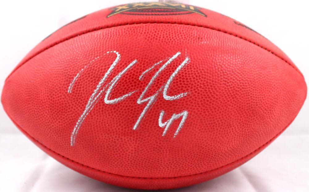 John Lynch Autographed NFL SB 37 Duke Football-Beckett W Hologram *Silver