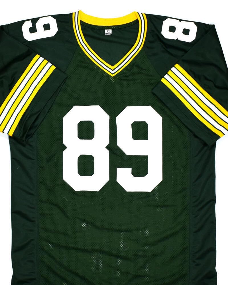 Mark Chmura Autographed Green Pro Style Jersey w/SB Champs - JSA W *Black