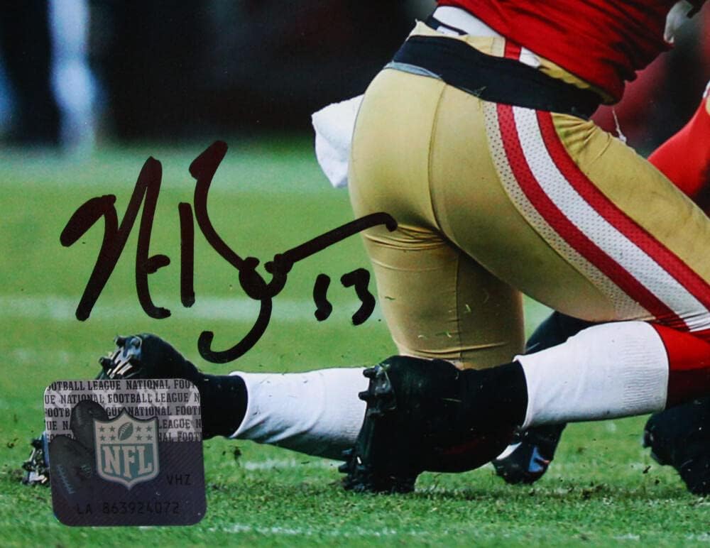 Patrick Willis NaVorro Bowman Signed 49ers 8x10 Photo-Beckett W Hologram *Black
