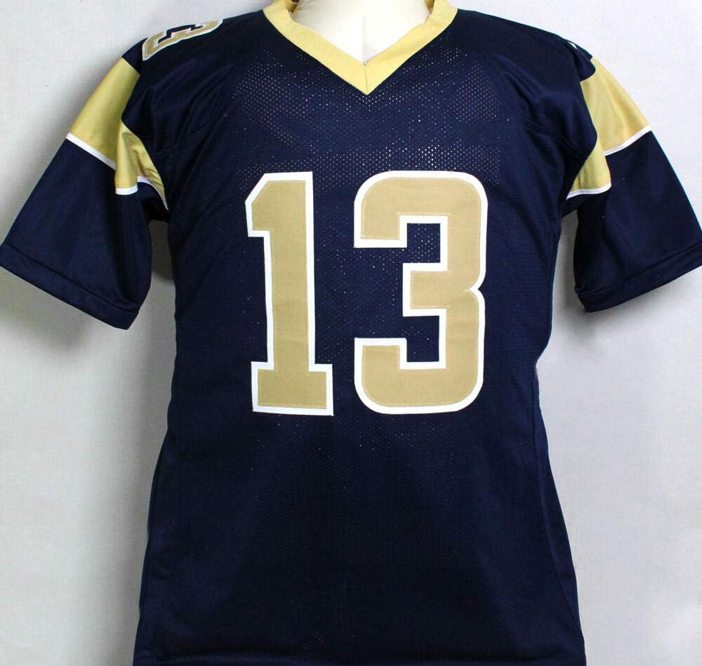 Kurt Warner Autographed Blue/Gold Pro Style Jersey - Beckett W *Black *1