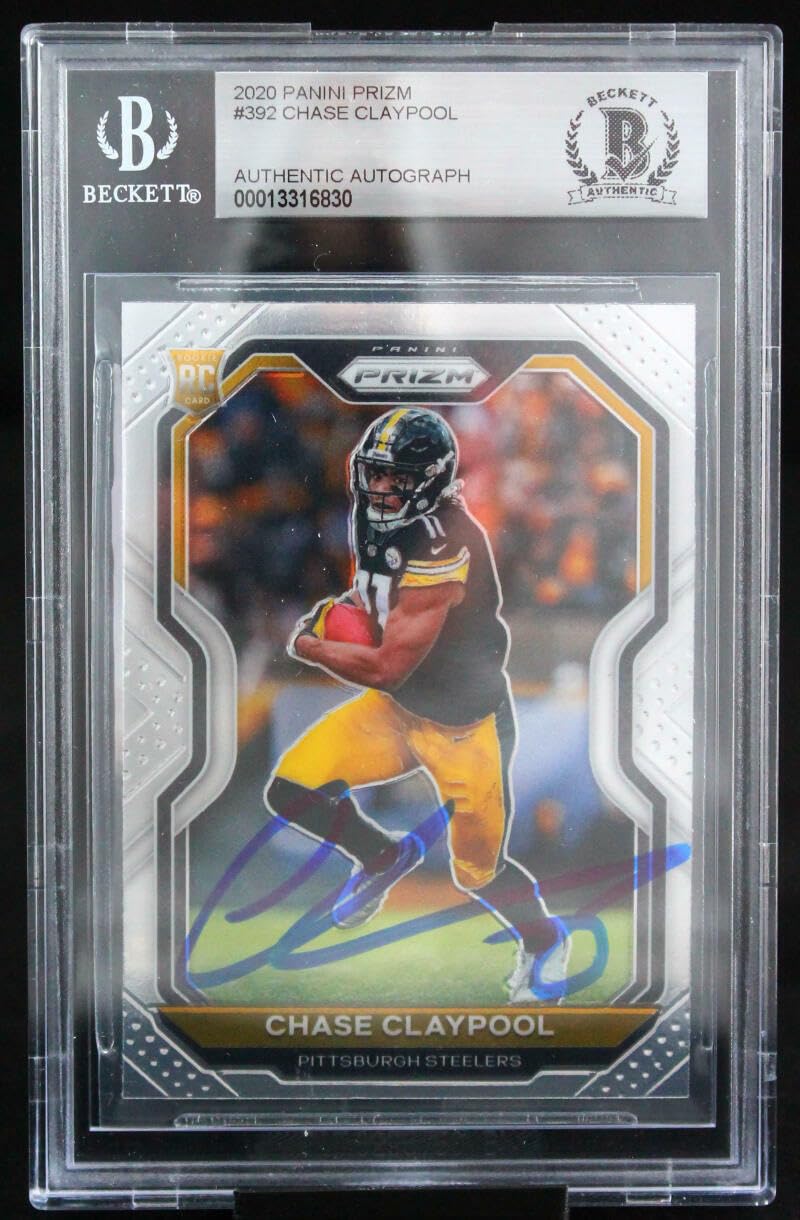 2020 Panini Prizm #392 Chase Claypool Pittsburgh Steelers BGS Auto 10
