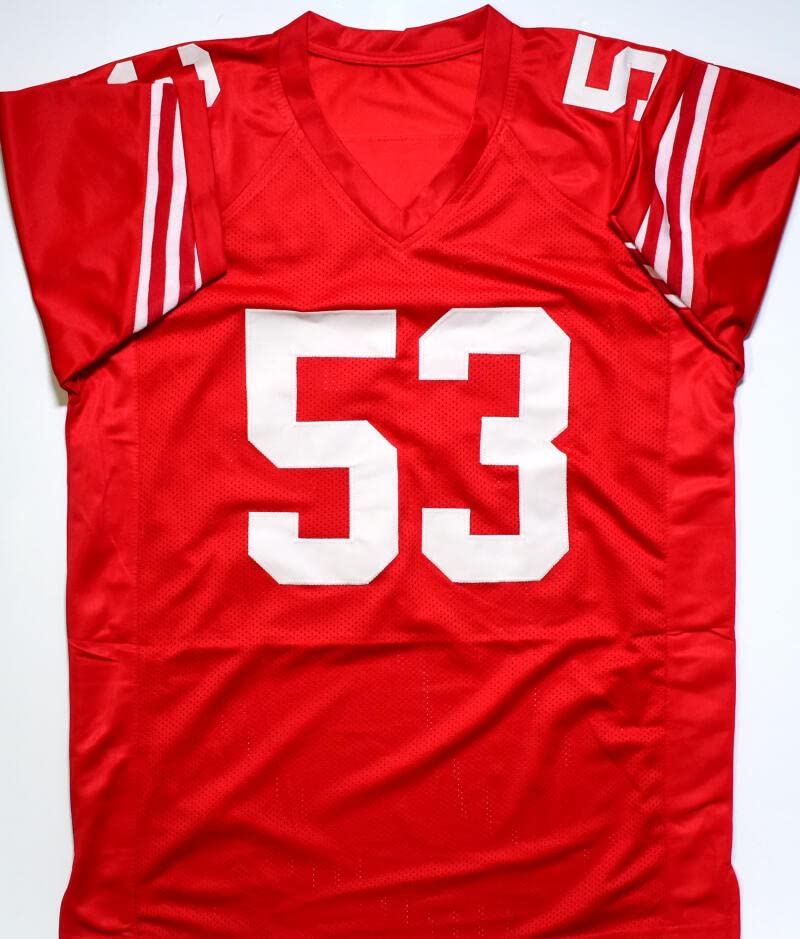 NaVorro Bowman Autographed Red Pro Style Jersey- Beckett W Hologram *Black