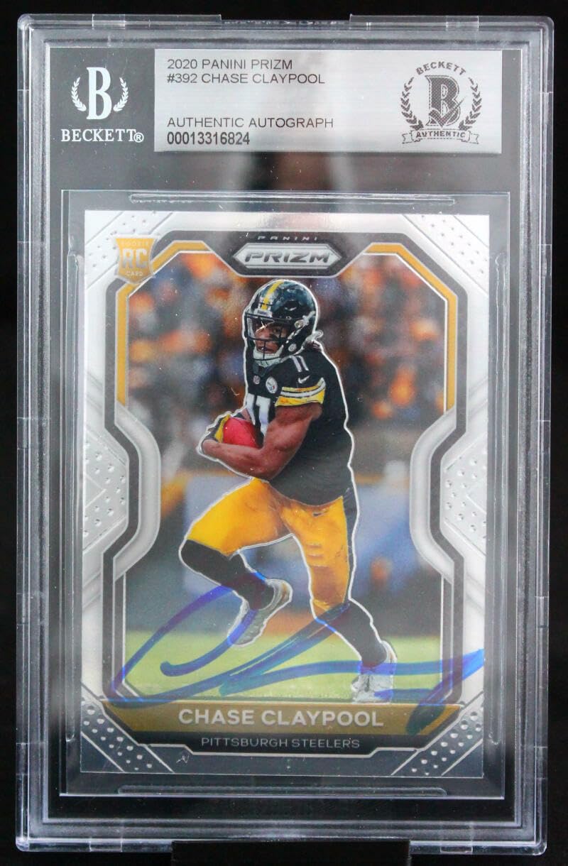 2020 Panini Prizm #392 Chase Claypool Pittsburgh Steelers BGS Auto 10