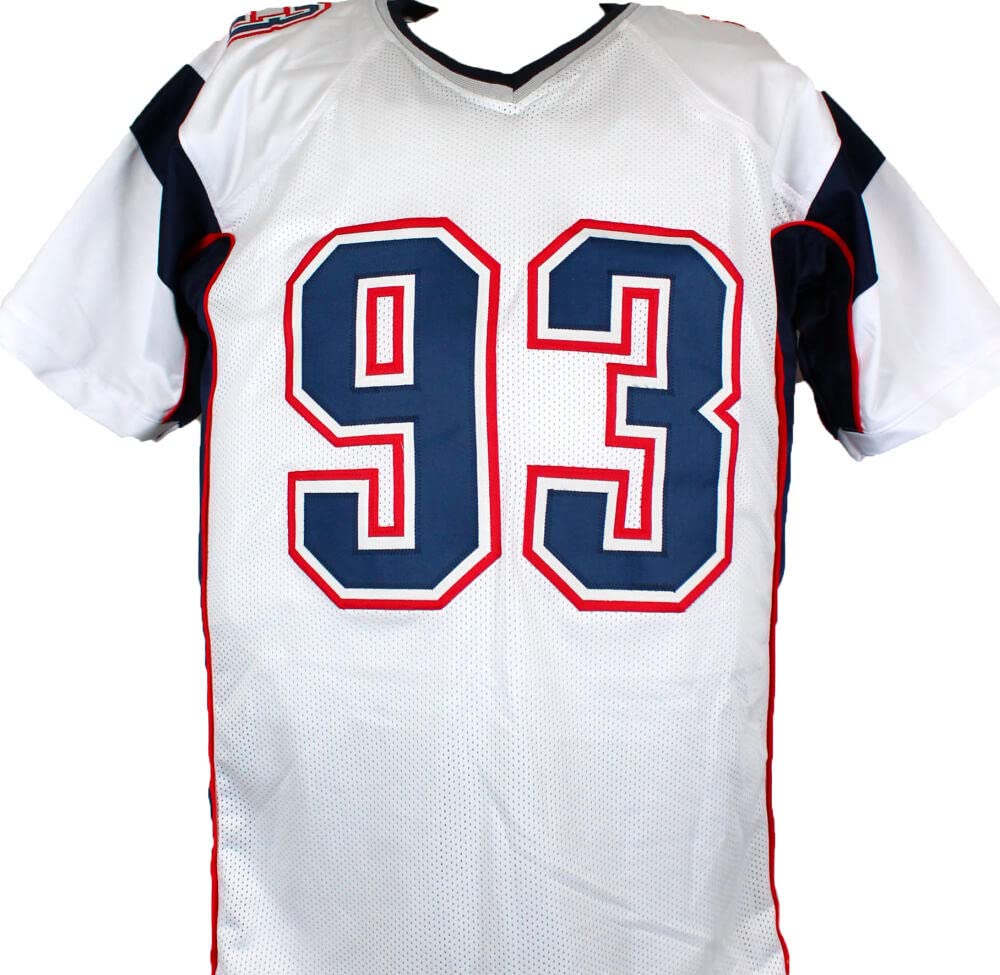 Richard Seymour Autographed White Pro Style Jersey w/HOF-Beckett W Hologram