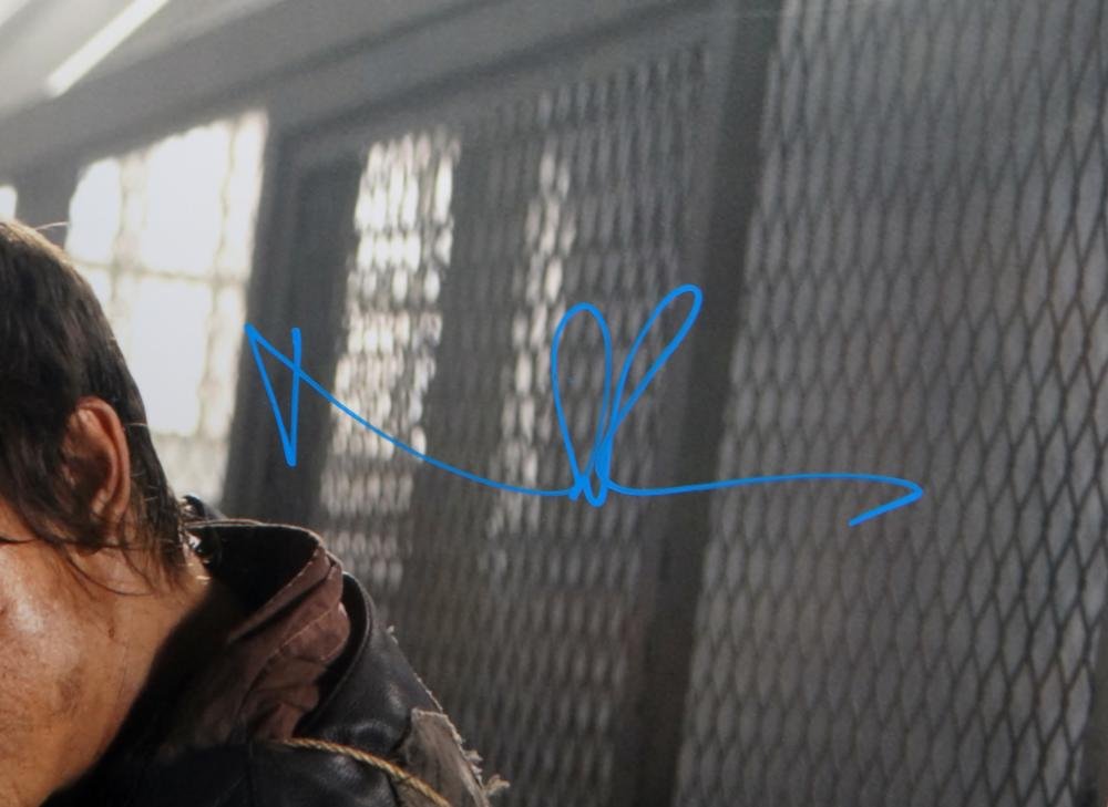 Norman Reedus Signed Walking Dead 16x20 Crouching W/ Crossbow Photo *Teal JSA Au