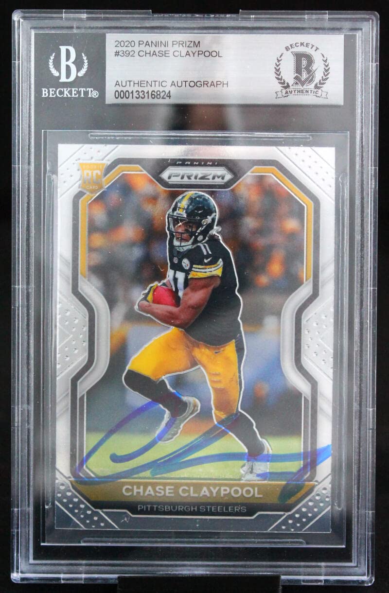 2020 Panini Prizm #392 Chase Claypool Pittsburgh Steelers BGS Auto 10