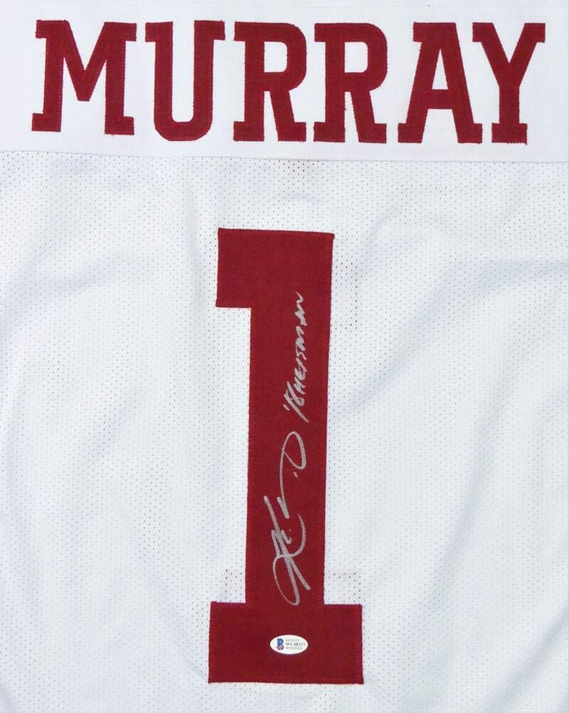 Kyler Murray Autographed White College Style Jersey w/ HT - Beckett W Auth *1