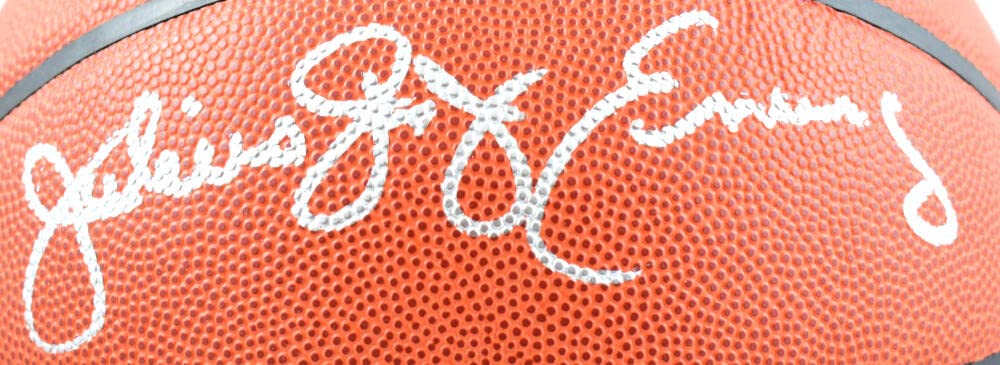 Julius Erving Autographed NBA Wilson Basketball-Beckett W Hologram *Silver