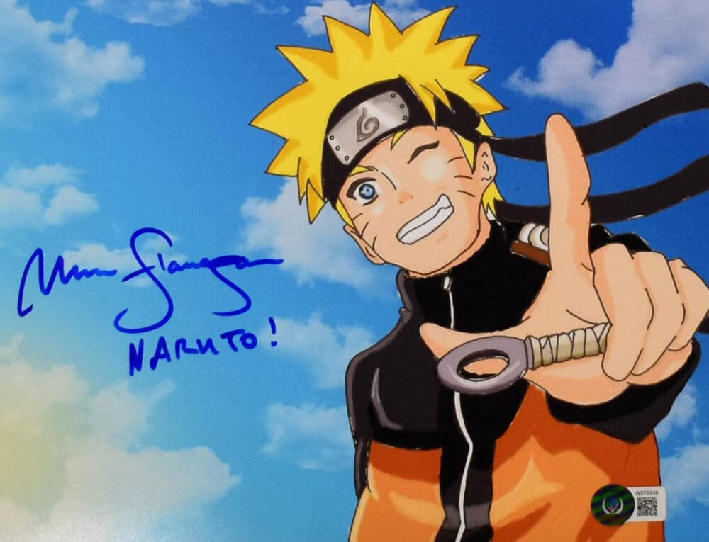 Maile Flanagan Autographed 8X10 Naruto Photo -Beckett W Hologram *Blue