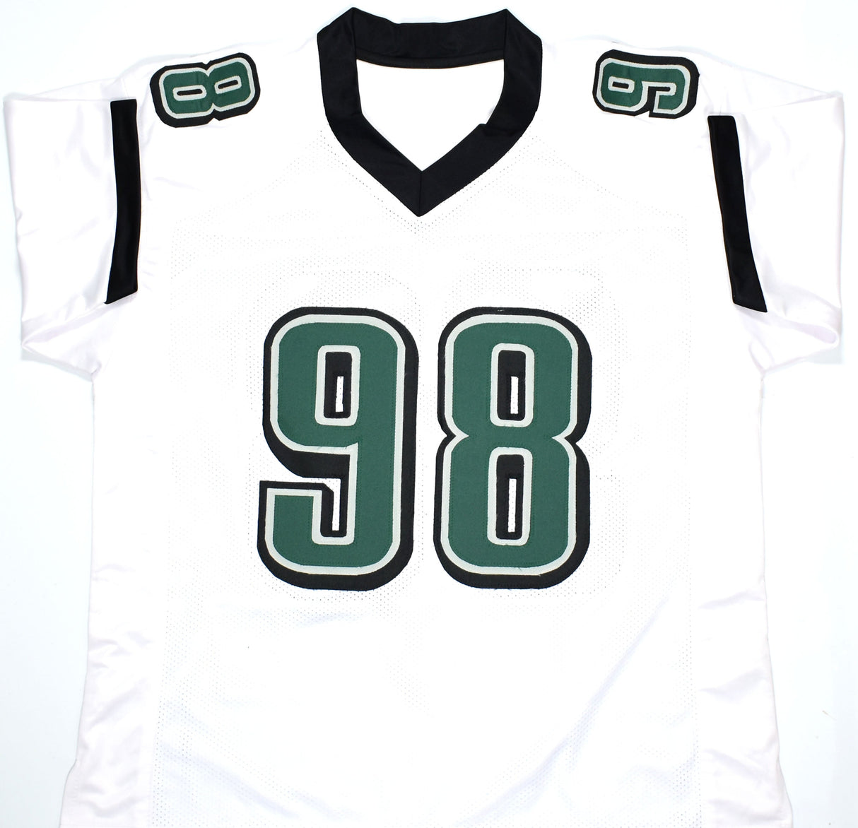 Jalen Carter Autographed White Pro Style Jersey- Beckett W Hologram *Black