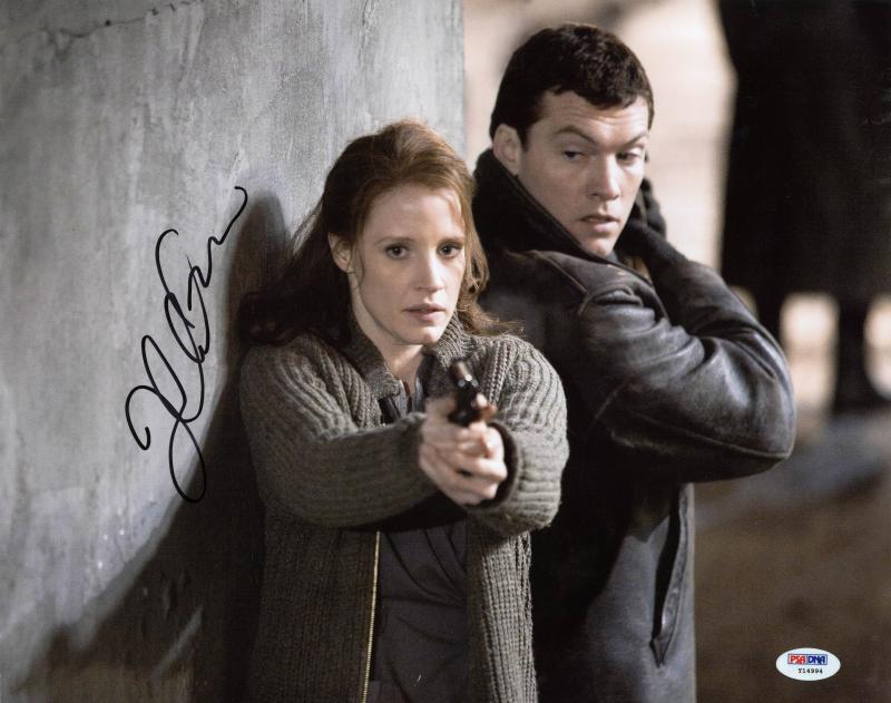 Jessica Chastain The Debt Signed Authentic 11X14 Photo PSA/DNA #Y14994